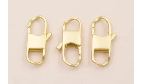 Cierre Mosquetón ovalado 22*8mm Dorado Mate / Cierres de Latón / Zamak