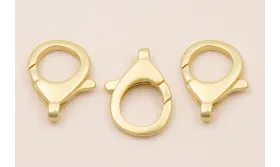 Mosquetón 22*17mm Dorado Mate / Cierres de Latón / Zamak