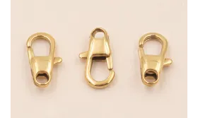 Cierre Mosquetón Acero Inox. 15*7mm Oro / Cierres de Acero Inoxidable
