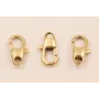 Cierre Mosquetón Acero Inox. 15*7mm Oro / Cierres de Acero Inoxidable