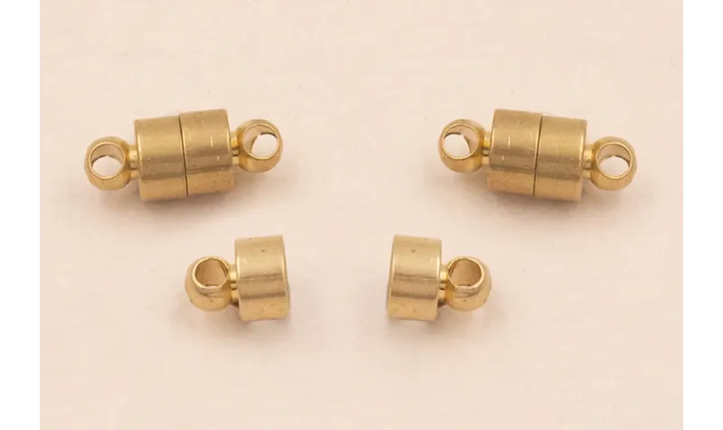 Cierre Imantado Tubular 6*4mm Latón / Cierres de Latón / Zamak