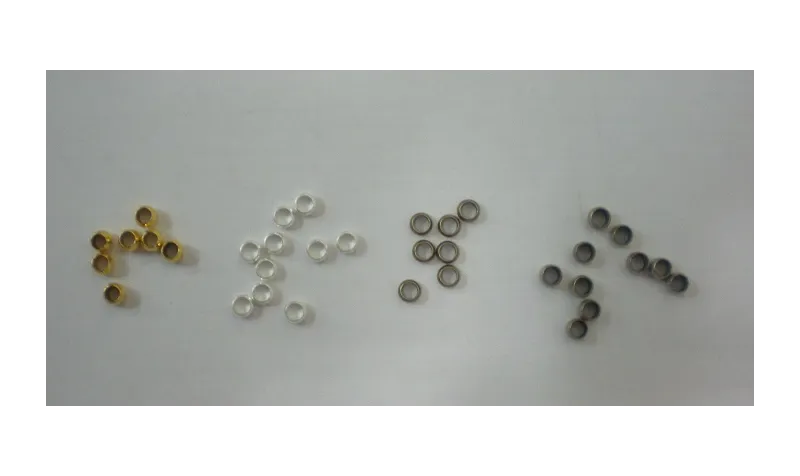 CHAFAS PLATA 3MM (MED) / Grapas de Latón / Zamak