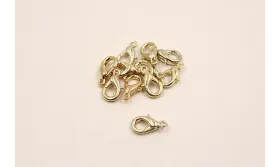 MOSQUETON DORADO GRANDE 14MM / Cierres de Latón / Zamak