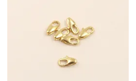 MOSQUETON DORADO PEQ. 10MM / Cierres de Latón / Zamak