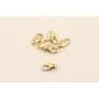 MOSQUETON DORADO PEQ. 10MM / Cierres de Latón / Zamak