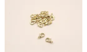 MOSQUETON MEDIANO DORADO 12MM / Cierres de Latón / Zamak