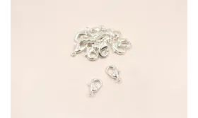 MOSQUETON MEDIANO PLATA 12MM / Cierres de Latón / Zamak