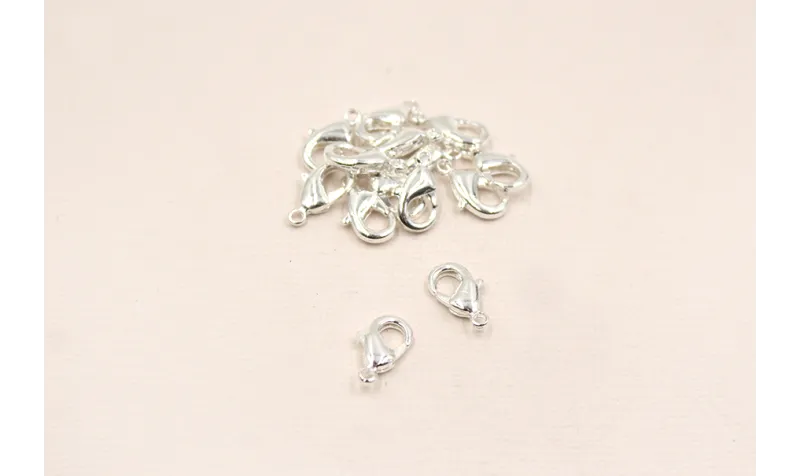 MOSQUETON MEDIANO PLATA 12MM / Cierres de Latón / Zamak