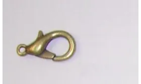 Mosquetón 18mm mediano Oro Viejo / Cierres de Latón / Zamak