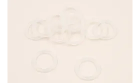 GOMA TRANSPARENTE CADENA GAFAS / Arandelas de Latón / Zamak