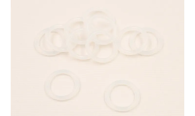 GOMA TRANSPARENTE CADENA GAFAS / Arandelas de Latón / Zamak