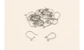 GANCHO SENCILLO Plata Vieja / Base Pendientes 