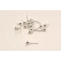 PENDIENTE DORMILON PLATA CABEZAL BOLA 4MM ANILLA / Base Pendientes 