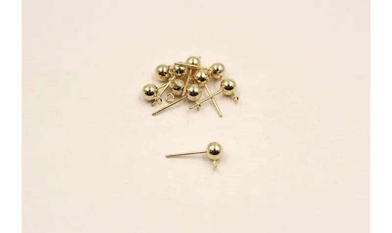 PENDIENTE DORMILON 5MM oro / Base Pendientes 
