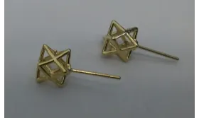 Pendiente Poliedro Dorado / Base Pendientes 