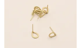Pendiente gota de 8*6mm O.Mate / Base Pendientes 