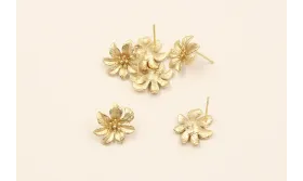 Perno Flor 8*15mm O.Matte / Base Pendientes 