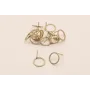 Perno aro 12mm  Oro Mate / Base Pendientes 