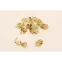 Base plana de 11mm con Pinza Dorada / Base Pendientes 