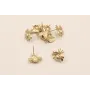 Perno Abeja 16*17mm Oro Mate / Base Pendientes 