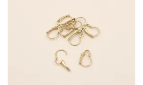 Pendiente abertura oro Mate / Base Pendientes 