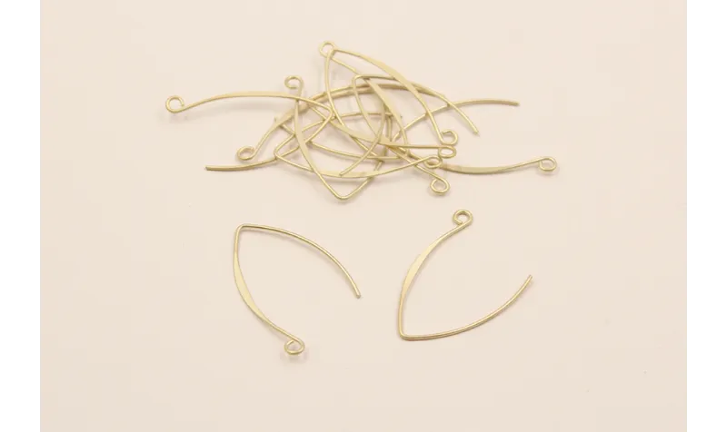 Pendiente en V de 48mm Oro Mate / Base Pendientes 