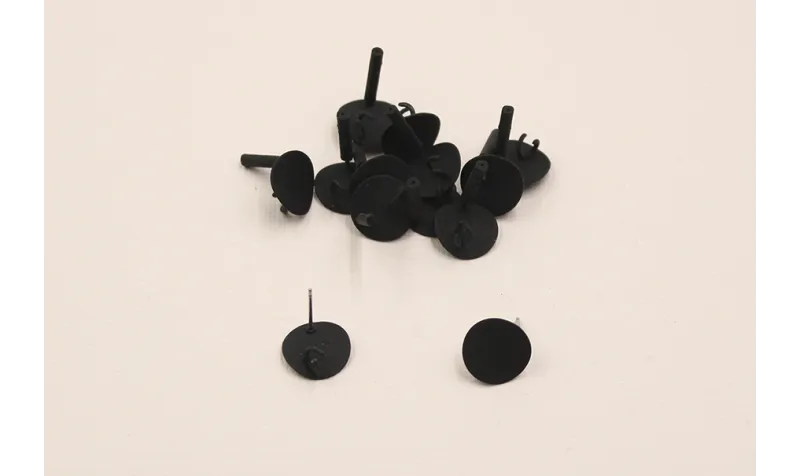 Perno Lámina ondulada negra 13mm diámetro / Base Pendientes 