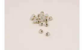 Tapón silicona cilindro con Aro Dorado / Tuercas de Latón / Zamak