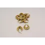 Aro pieza labrada 25mm Oro Mate / Base Pendientes 