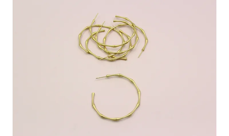 Perno Bambú 52mm diámetro Oro Mate