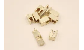 Perno cierre  14*14mm * 10mm Oro Mate / Base Pendientes 