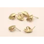 Perno Mano 12*6*7mm Dorado Mate / Base Pendientes 
