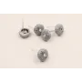 Perno Caracol de Mar diam 10mm * 4mm esmalte gris / Base Pendientes 