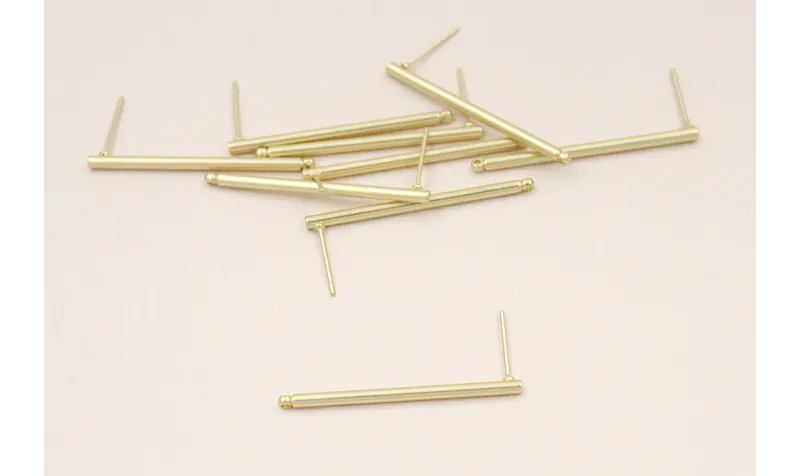 Perno Pivote 35*1,5mm conanilla Dorado Mate / Base Pendientes 