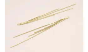 Fleco de 4 cadenas de 1mm cada. 100mm Dorado Mate / Base Pendientes 