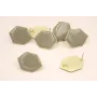 Hexágono 30*20mm Esmalte Visón / Base Pendientes 
