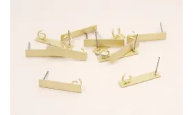 Listón de 20*4mm Dorado Mate / Base Pendientes 