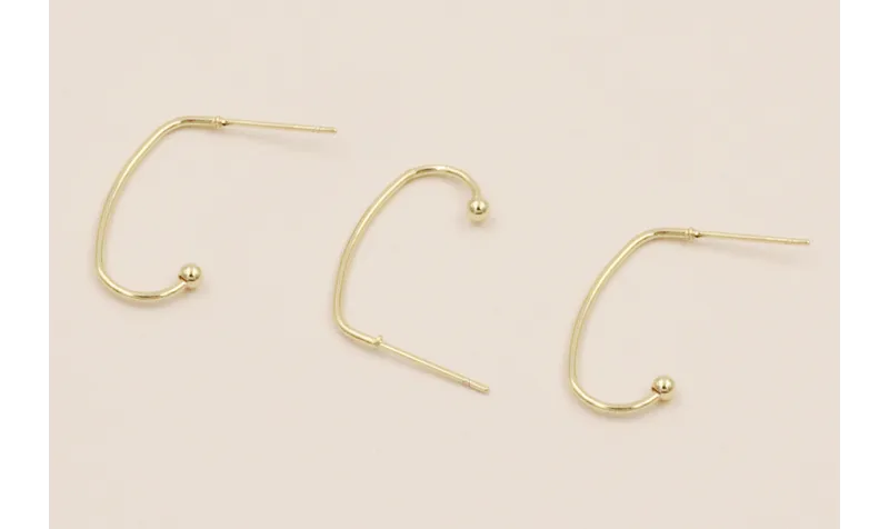 Stainless Steel: Pendiente acero Anzuelo 24*10mm / Base Pendientes 