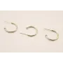 Stainless Steel: Semi Aro de 20mm Oro / Base Pendientes 