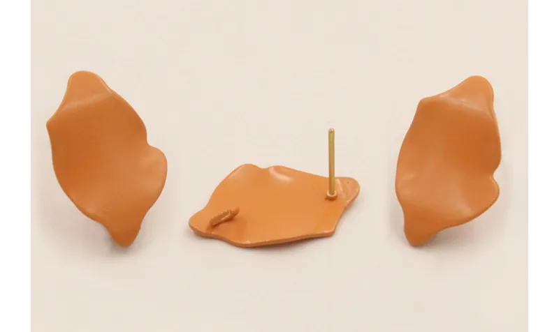 Perno Pétalo 23*15mm color Melocotón / Base Pendientes 