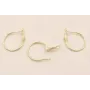 Acero Inox. Aro de 20mm con cierre Oro / Base Pendientes 