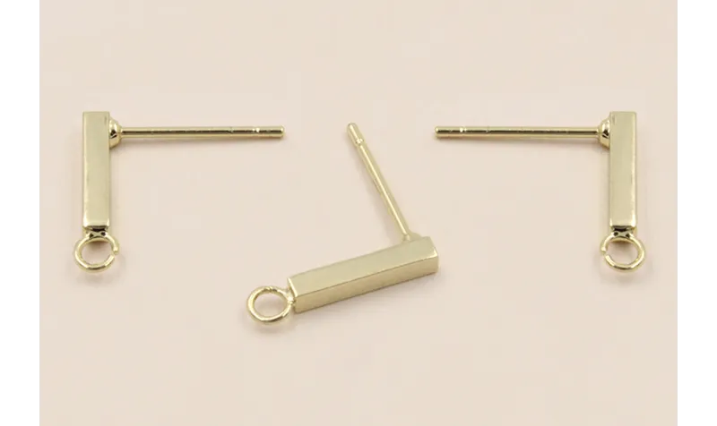 Acero Inox. Pendiente liston 10*2*2mm Oro