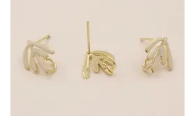 Perno 12-10 Hojas esmaltadas crema / Base Pendientes 