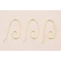 Pendiente gancho 40mm long. Oro / Base Pendientes 