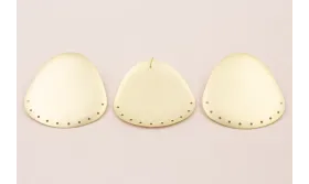 Pendiente Gota 10 agüjeros 55*50mm Oro Mate / Base Pendientes 