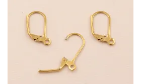 Pendiente Acero inox. 316L 15*10mm Oro / Cierres de Acero Inoxidable