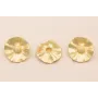 Pendiente Flor Redonda 35mm diámetro Oro Mate / Base Pendientes 
