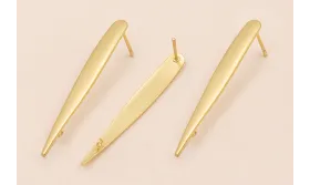 Perno Daga 50*6mm Oro Mate / Base Pendientes 