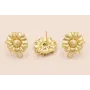 Pendiente Flor 15*15mm Dorado Mate / Base Pendientes 