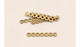 Separador plano 9 agujeros 23mm Oro.  fse139-1